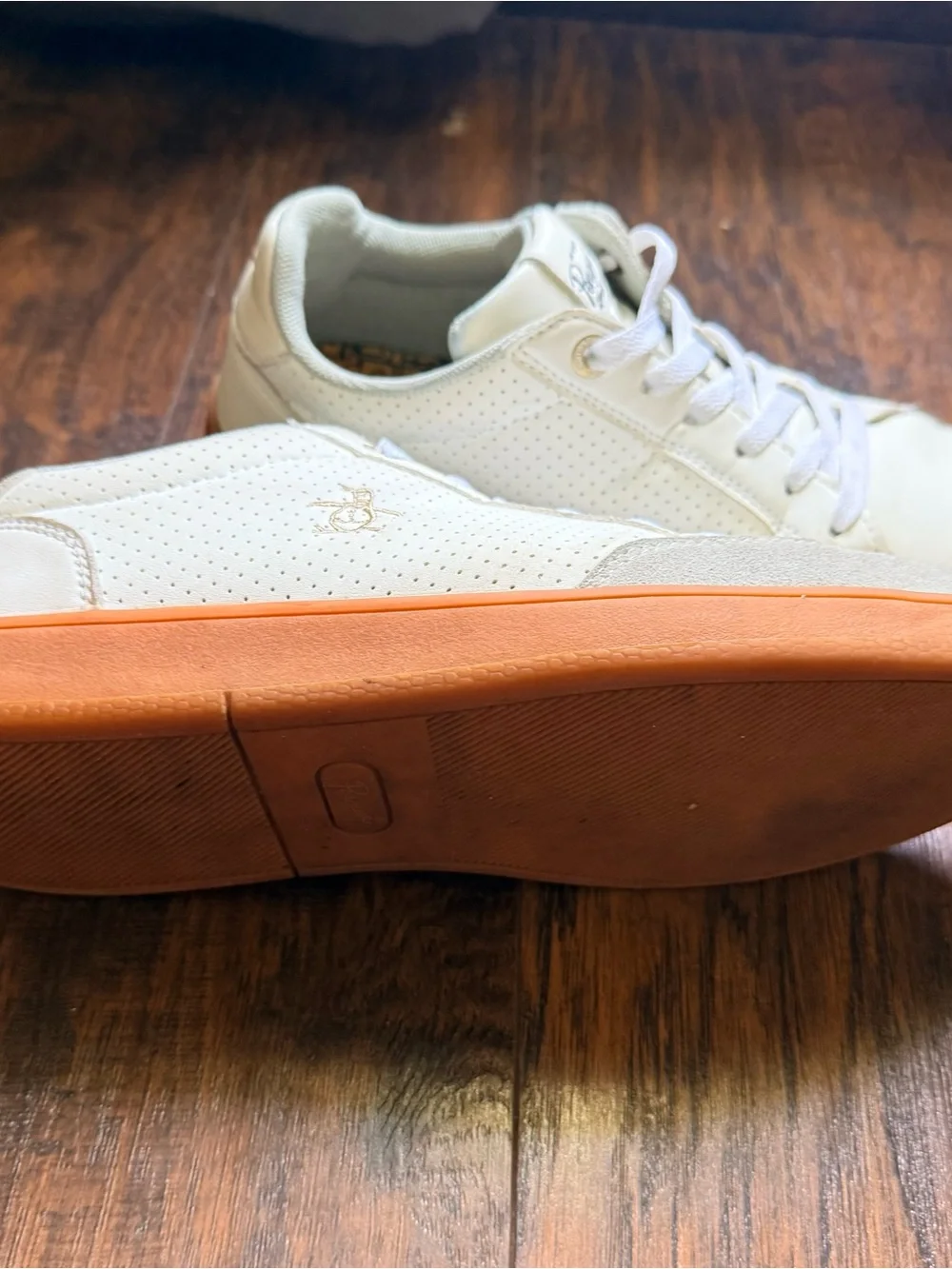 Original Penguin Men's Cream Low-Top Sneakers